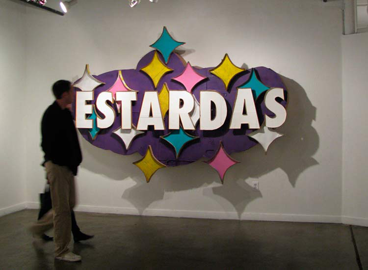ESTARDAS. 2010. Cardboard, paint, glue. 5'x10x2'. Photo: Thomas Willis